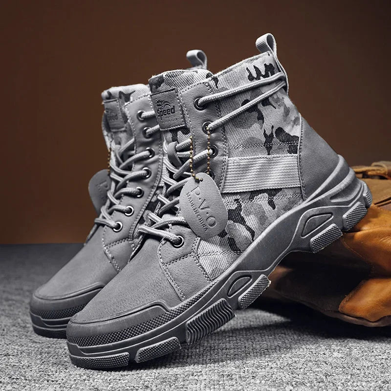 Bota Masculina Militar Drauffen DF267 em couro legítimo com solado antiderrapante, forro macio e estilo robusto para conforto e elegância no dia a dia.
