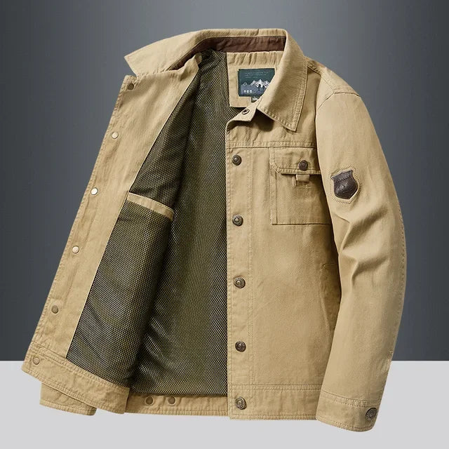 Jaqueta Casual Drauffen DF224 masculina, com algodão leve, design contemporâneo, caimento confortável, perfeita para visuais casuais e modernos.