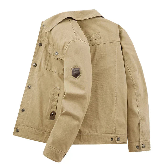 Jaqueta Casual Drauffen DF224 masculina, com algodão leve, design contemporâneo, caimento confortável, perfeita para visuais casuais e modernos.