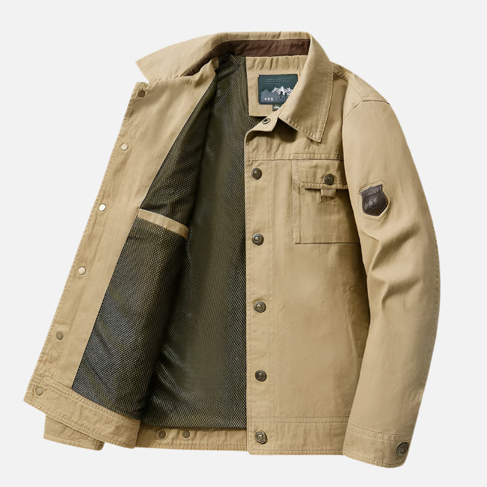 Jaqueta Casual Drauffen DF224 masculina, com algodão leve, design contemporâneo, caimento confortável, perfeita para visuais casuais e modernos.