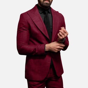 Blazer Masculino Drauffen DF149, confeccionado em poliéster, com gola virada, ajuste solto e fechamento frontal por botões, ideal para um visual sofisticado.