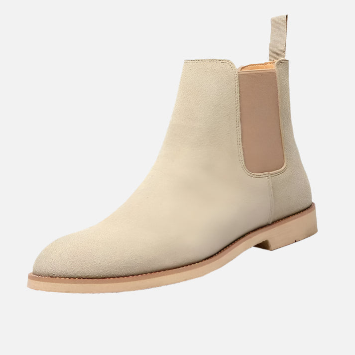 Bota Chelsea Masculina Drauffen DF270 em couro premium com elásticos laterais e visual clássico para sofisticação e conforto no uso diário.