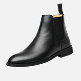 Bota Chelsea Masculina Drauffen DF274 em couro premium, com visual vitoriano, elásticos laterais e sofisticação para compor qualquer ocasião com estilo.
