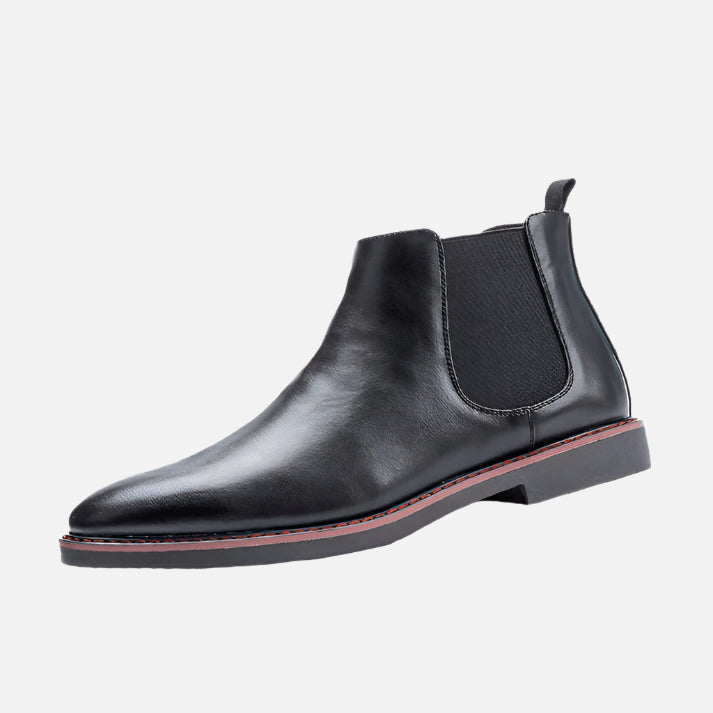 Bota Chelsea Masculina Drauffen DF276 em couro premium com elásticos laterais, proteção térmica e visual clássico para o inverno com elegância.