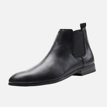 Bota Chelsea Masculina Drauffen DF276 em couro premium com elásticos laterais, proteção térmica e visual clássico para o inverno com elegância.