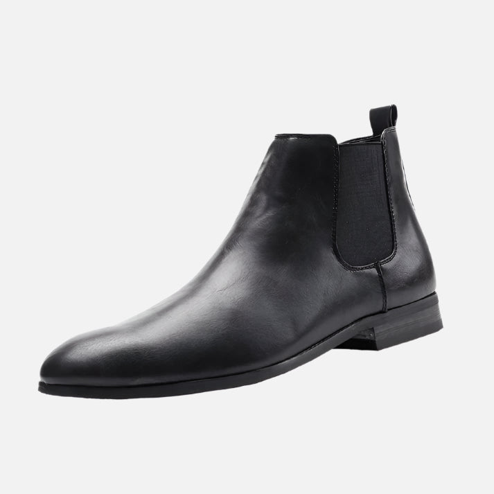 Bota Chelsea Masculina Drauffen DF276 em couro premium com elásticos laterais, proteção térmica e visual clássico para o inverno com elegância.
