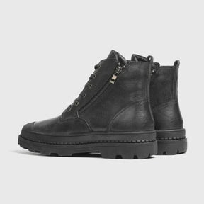 Bota Coturno Masculino Drauffen DF289 com estilo militar elegante, estrutura resistente e conforto para homens com personalidade marcante.