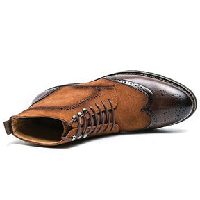 Bota Dress Masculina Drauffen DF291 em couro nobre com visual sofisticado, conforto prolongado e acabamento impecável para uso diário ou formal.