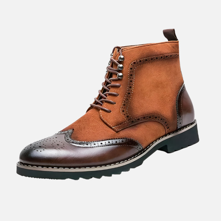Bota Dress Masculina Drauffen DF291 em couro nobre com visual sofisticado, conforto prolongado e acabamento impecável para uso diário ou formal.
