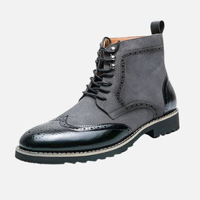 Bota Dress Masculina Drauffen DF291 em couro nobre com visual sofisticado, conforto prolongado e acabamento impecável para uso diário ou formal.