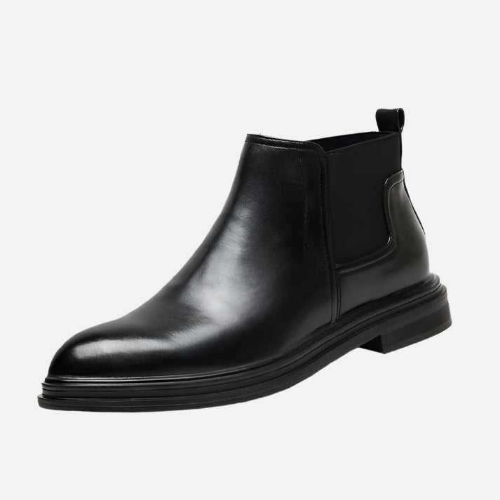 Bota Chelsea Masculina Drauffen DF273 em couro premium com design anos 60 e toque moderno para looks versáteis e sofisticados.