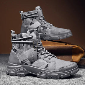 Bota Masculina Militar Drauffen DF267 em couro legítimo com solado antiderrapante, forro macio e estilo robusto para conforto e elegância no dia a dia.