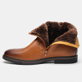 Bota Masculina de Couro Drauffen DF287 com interior forrado, couro premium e design versátil para visuais rústicos com elegância.