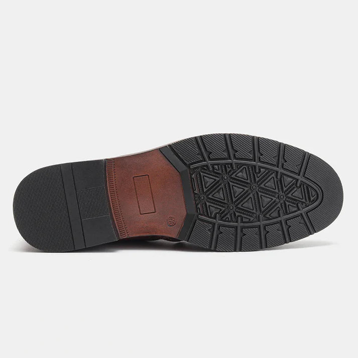 Bota Masculina de Couro Drauffen DF287 com interior forrado, couro premium e design versátil para visuais rústicos com elegância.