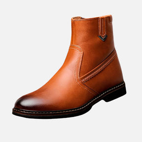Bota Masculina de Couro Drauffen DF287 com interior forrado, couro premium e design versátil para visuais rústicos com elegância.
