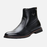 Bota Masculina de Couro Drauffen DF287 com interior forrado, couro premium e design versátil para visuais rústicos com elegância.