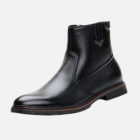 Bota Masculina de Couro Drauffen DF287 com interior forrado, couro premium e design versátil para visuais rústicos com elegância.
