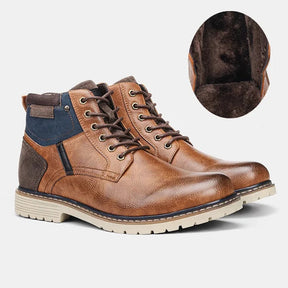 Bota de Couro Masculina Drauffen DF290 com design imponente, couro premium e conforto interno para uso intenso com estilo refinado.