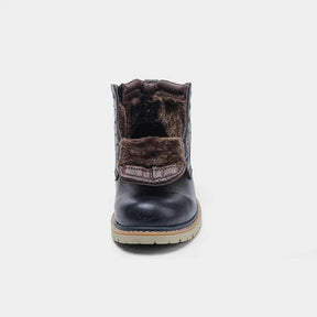 Bota de Couro Masculina Drauffen DF290 com design imponente, couro premium e conforto interno para uso intenso com estilo refinado.