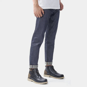 Bota de Couro Masculina Drauffen DF290 com design imponente, couro premium e conforto interno para uso intenso com estilo refinado.