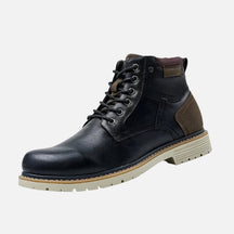 Bota de Couro Masculina Drauffen DF290 com design imponente, couro premium e conforto interno para uso intenso com estilo refinado.
