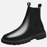 Bota Chelsea Masculina Drauffen DF265 em couro legítimo com elásticos laterais, solado antiderrapante e conforto elegante para looks formais ou casuais.
