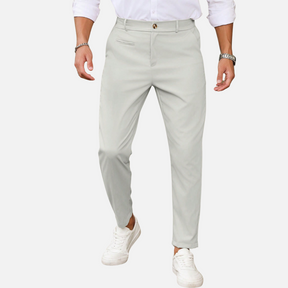 Calça Social de Alfaiataria Drauffen DF002 com corte reto, bolsos discretos e tecido de alta qualidade para um visual moderno e elegante.